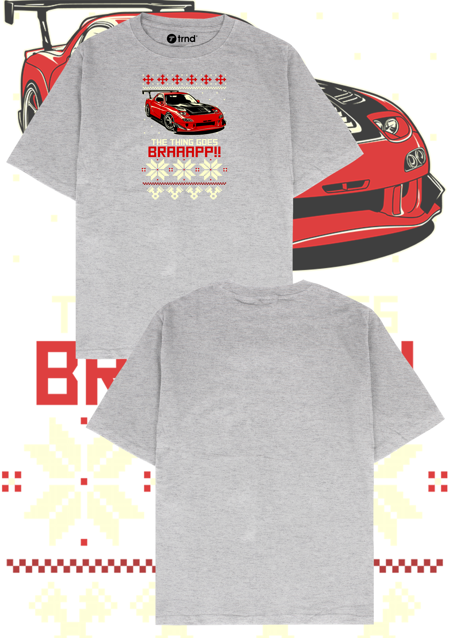 Mazda RX-7 Braaaappp T-Shirt - Trend Streetwear Car Graphic Tee