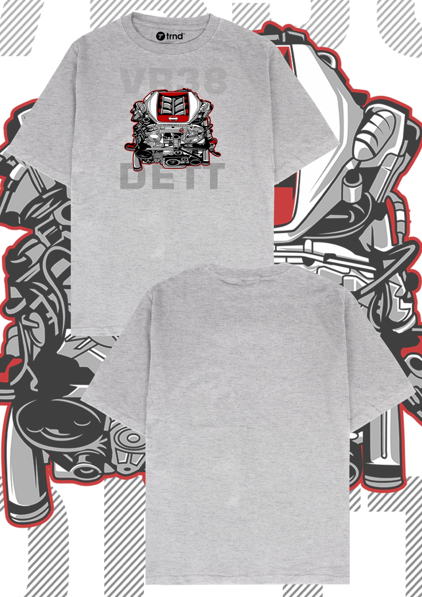Nissan VR38DETT Engine T-Shirt - Trend Streetwear Car Graphic Tee