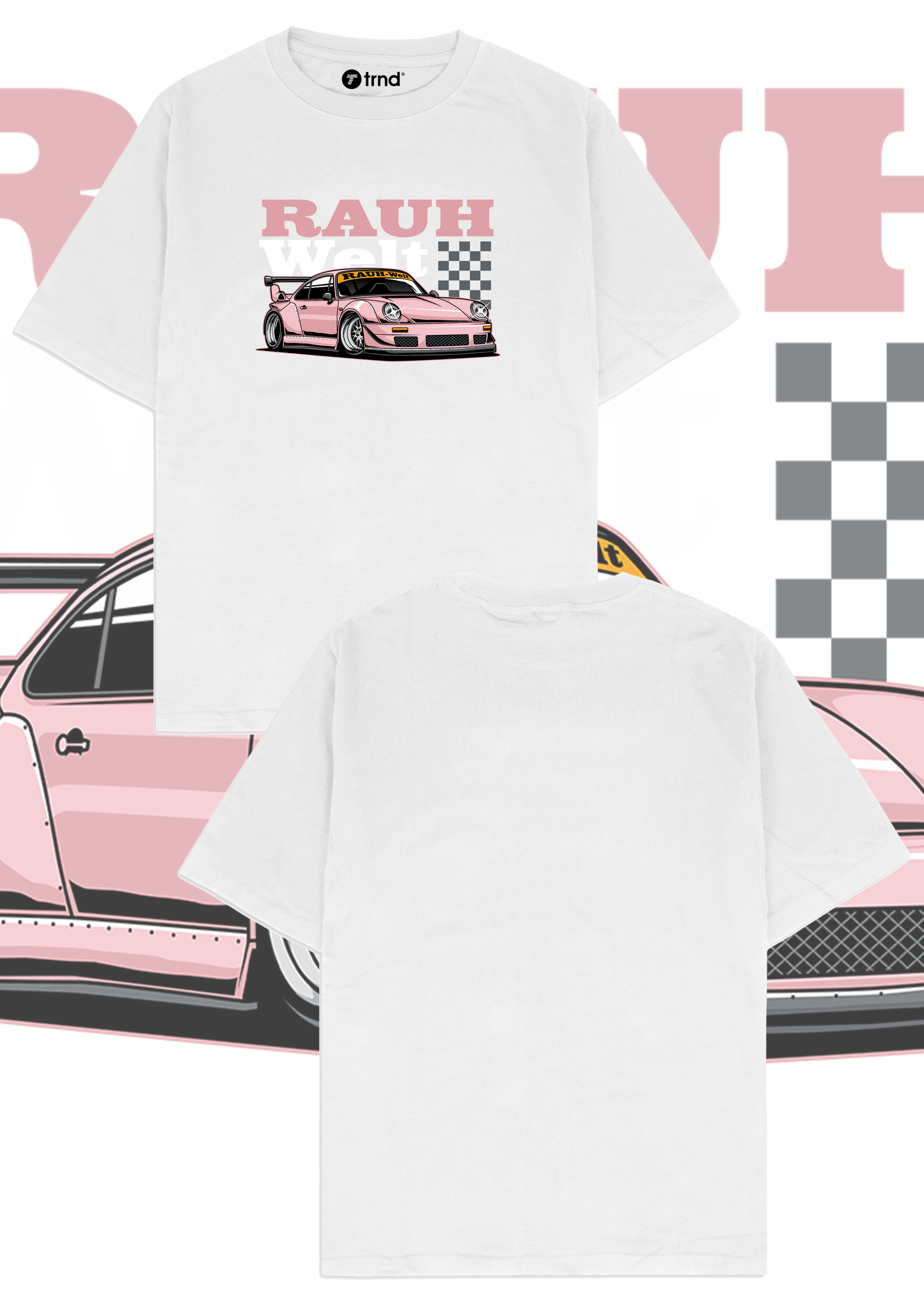 Porsche Rauh-Welt T-Shirt - Trend Streetwear Car Graphic Tee