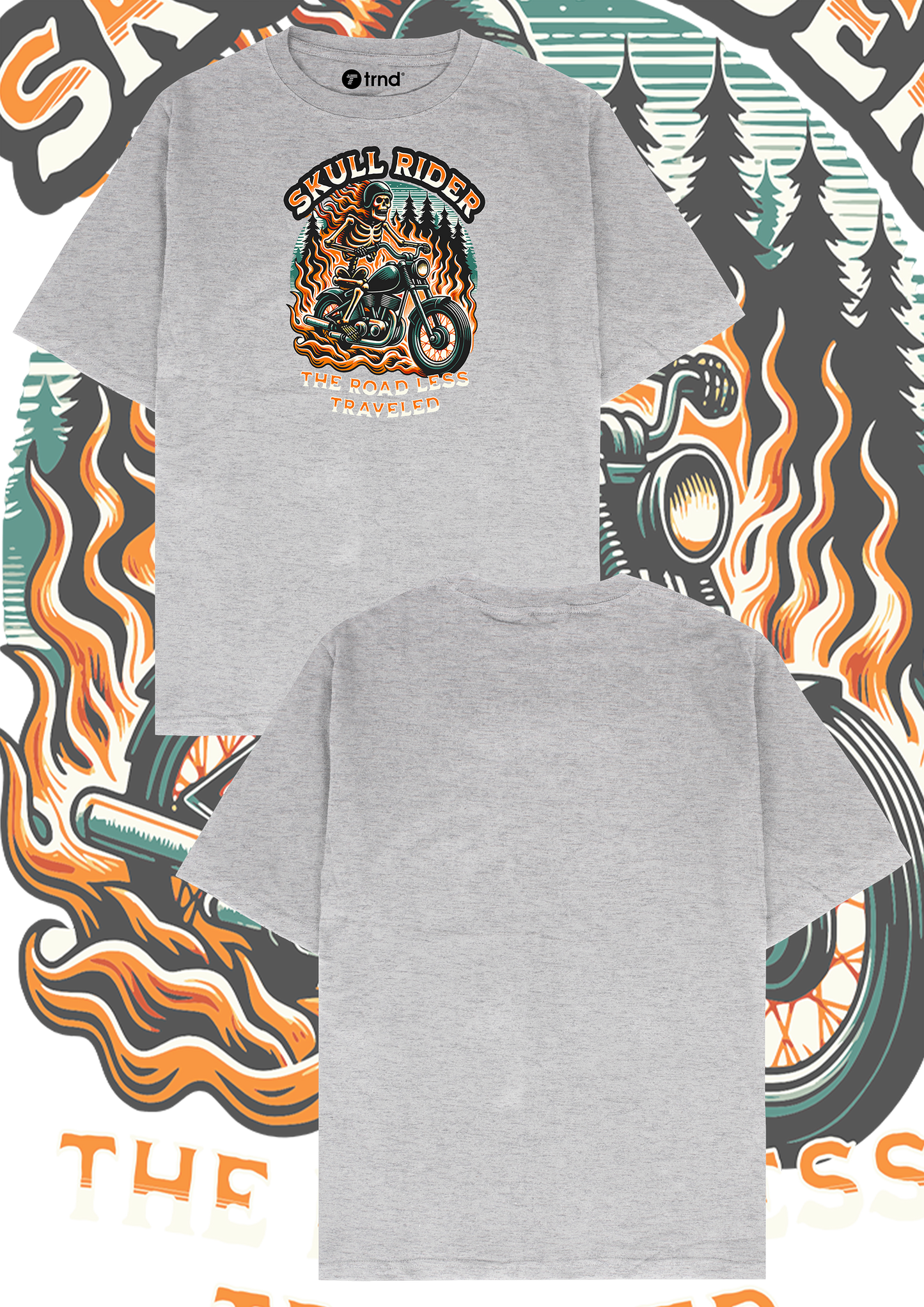 Skull Rider T-Shirt - The Road Less Traveled | TRND