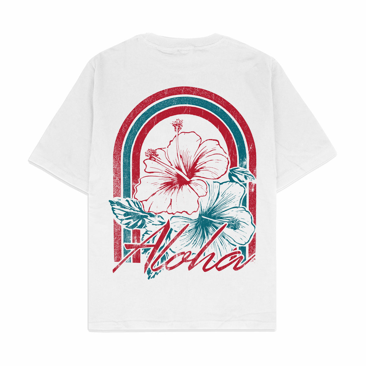 Aloha Tropical Hibiscus Graphic T-Shirt