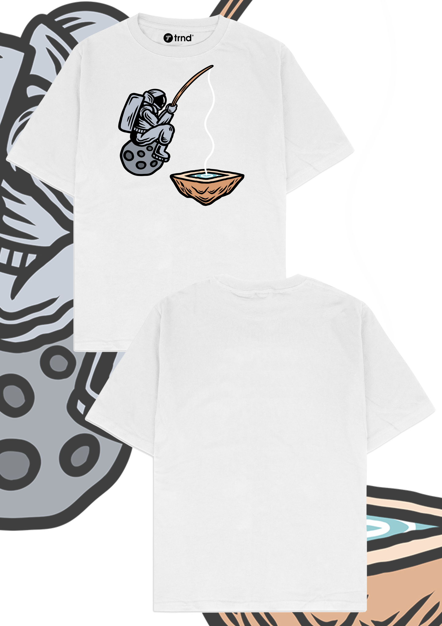 Lunar Fisherman T-Shirt - Cosmic Catch | TRND
