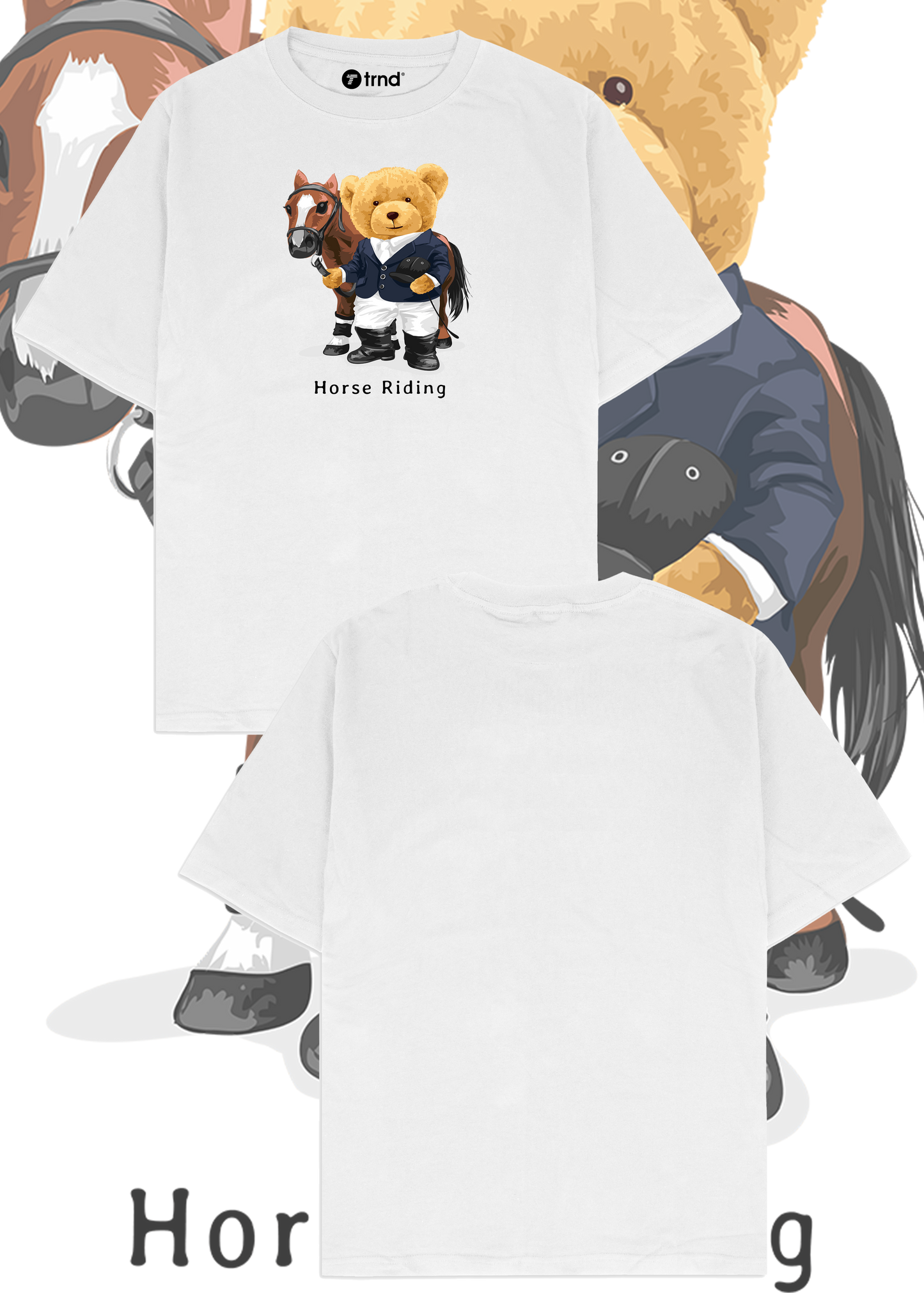 Horse Riding Urban Teddy Bear By TRND