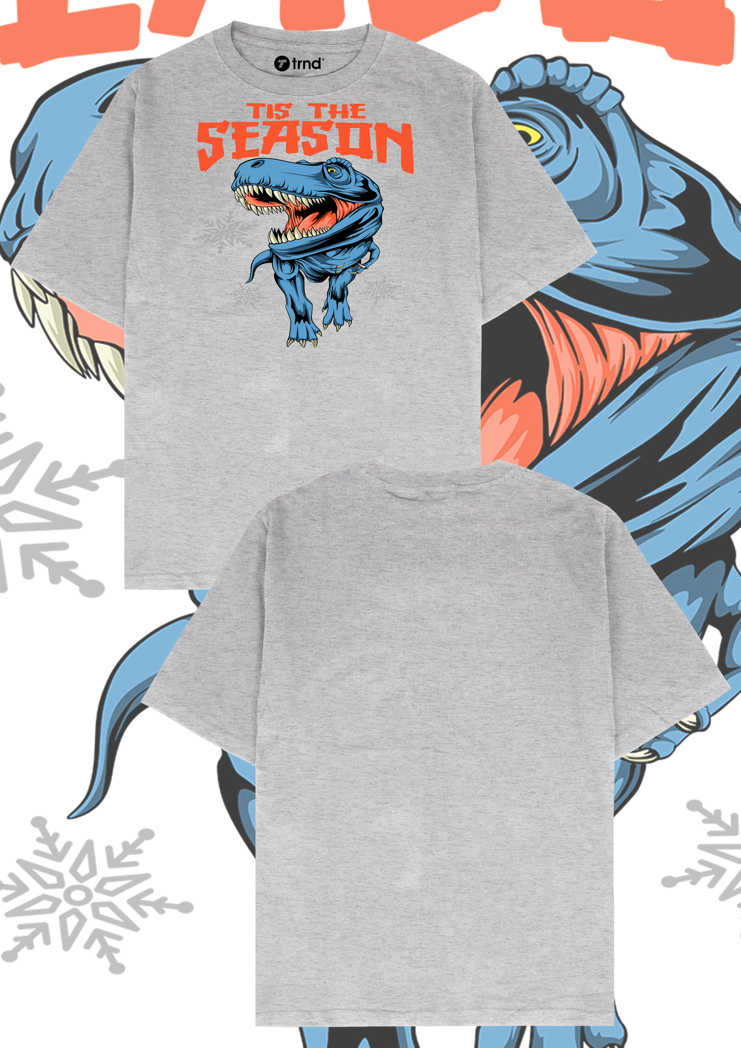 Dino Holiday T-Shirt - "Tis the Season" Rex | TRND
