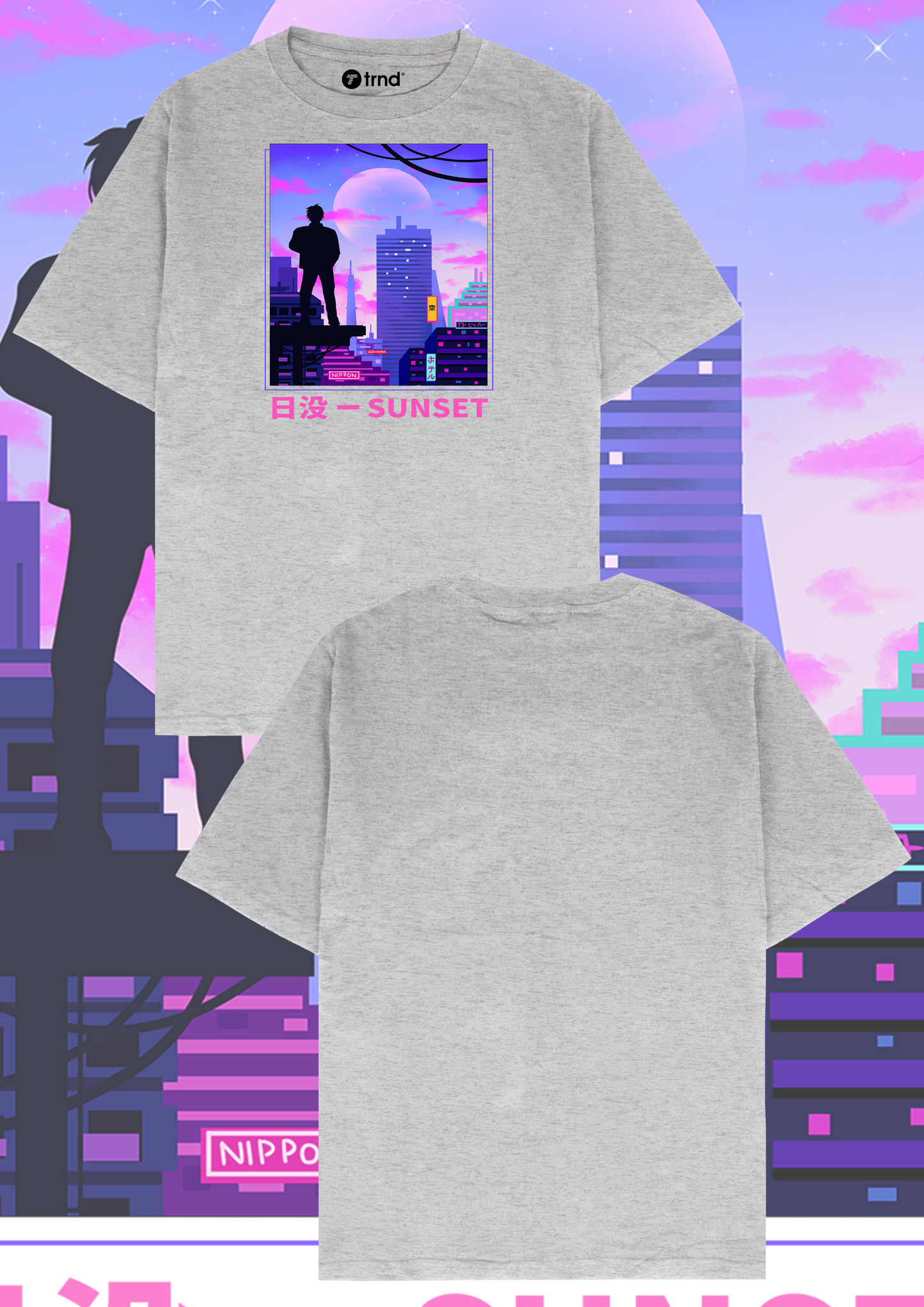 Nippo Sunset T-Shirt - Urban Anime Vibes | TRND