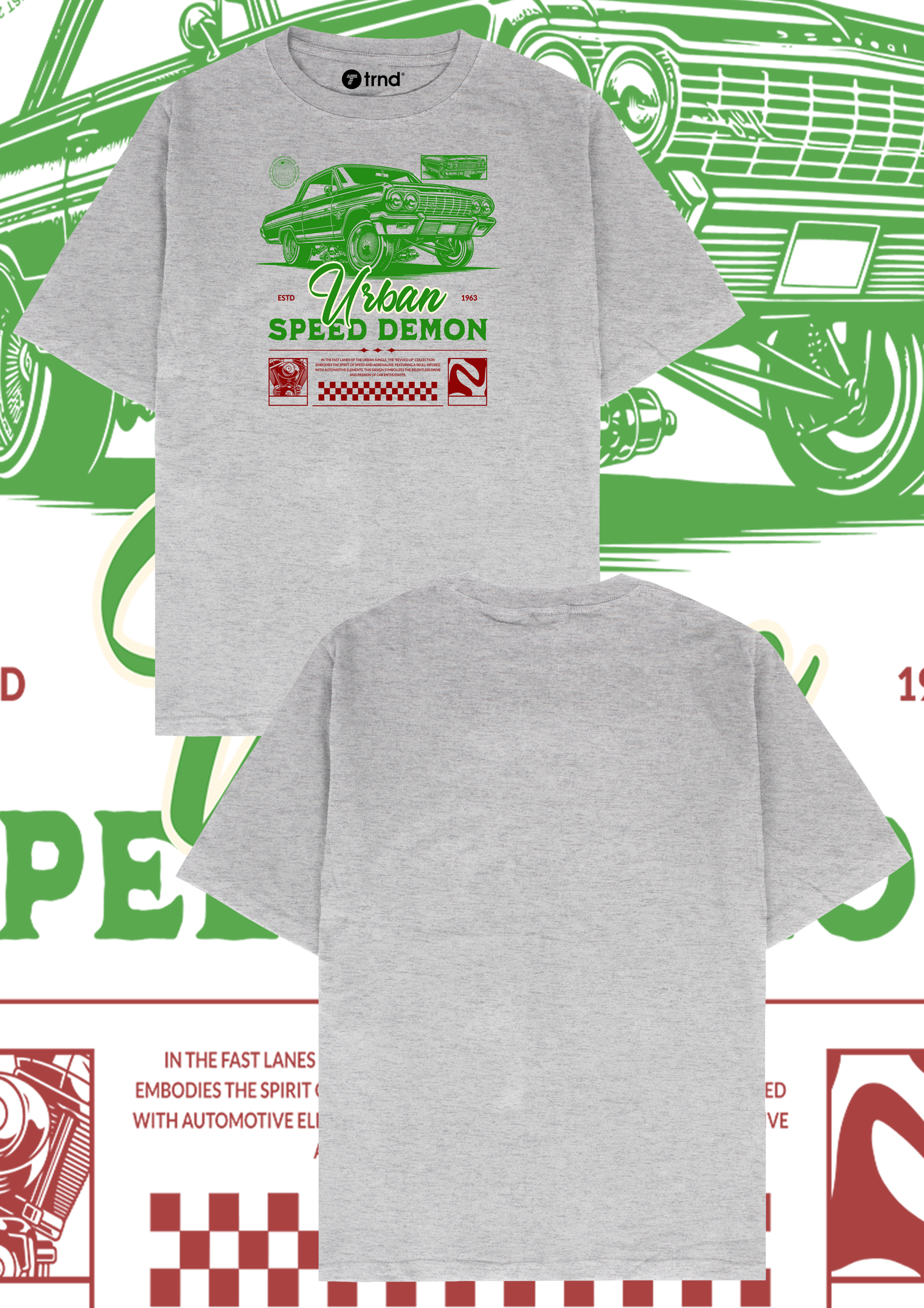 Chevrolet Impala Urban Speed Demon T-Shirt - Trend Streetwear Car Graphic Tee