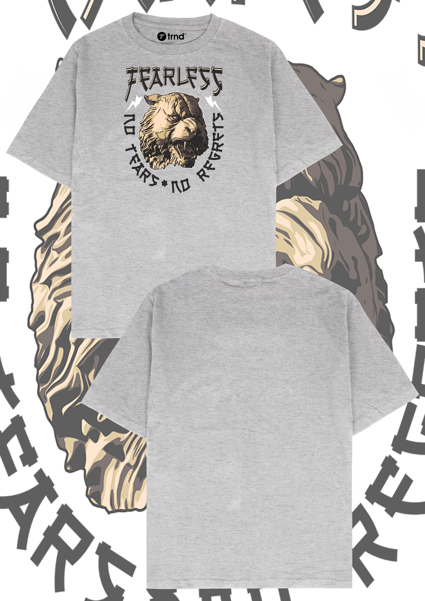 Fearless Lion T-Shirt - Bold Statement Tee | TRND