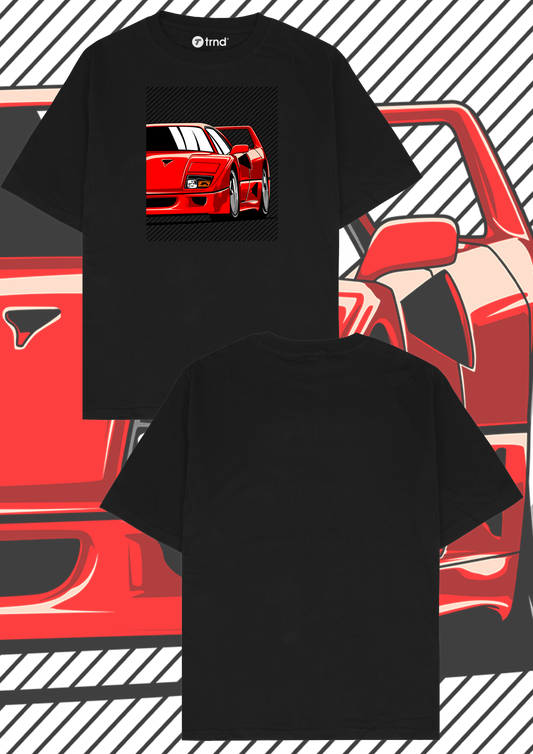 Ferrari F40 T-Shirt - Trend Streetwear Car Graphic Tee