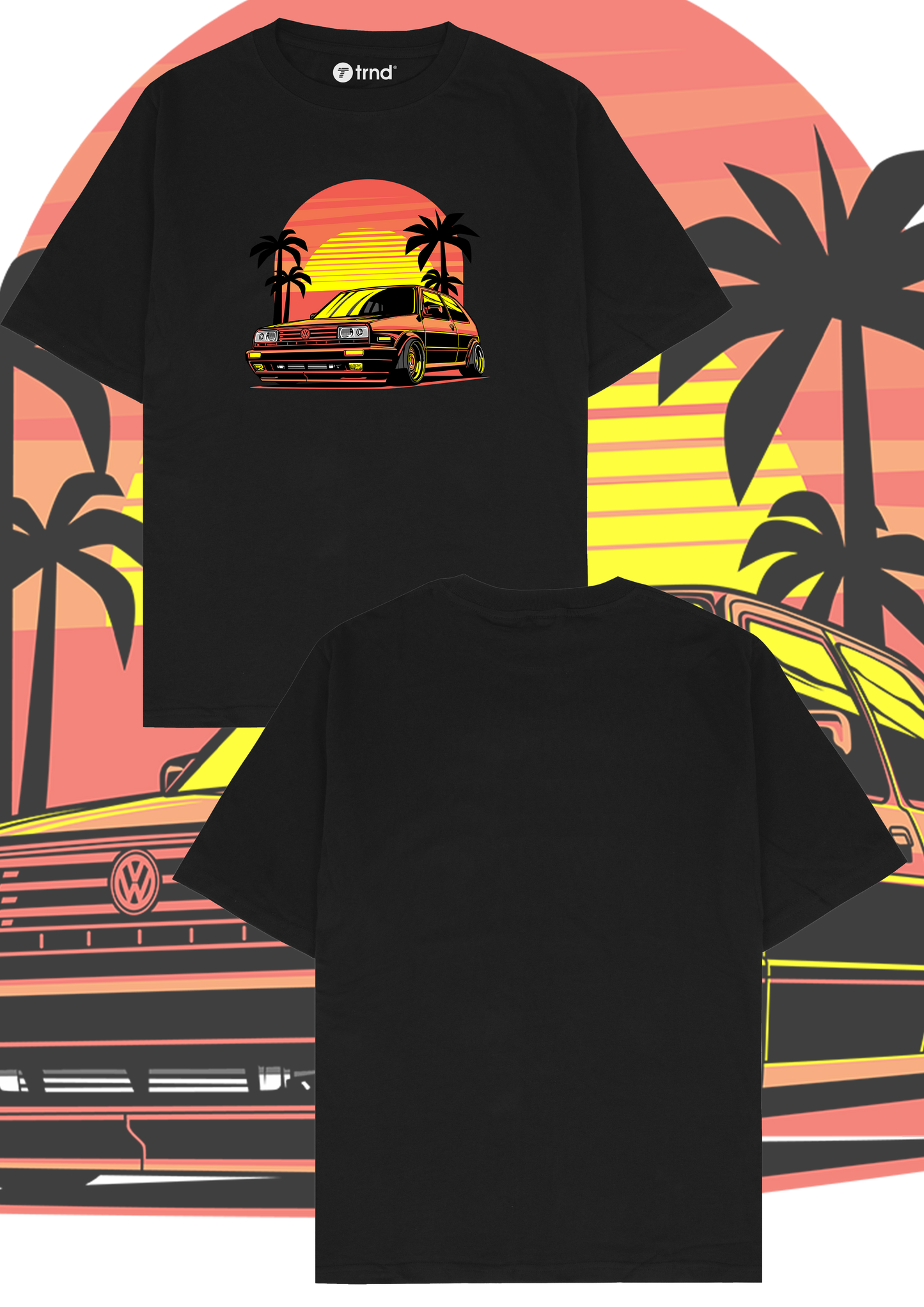 Volkswagen Sunset T-Shirt - Trend Streetwear Car Graphic Tee