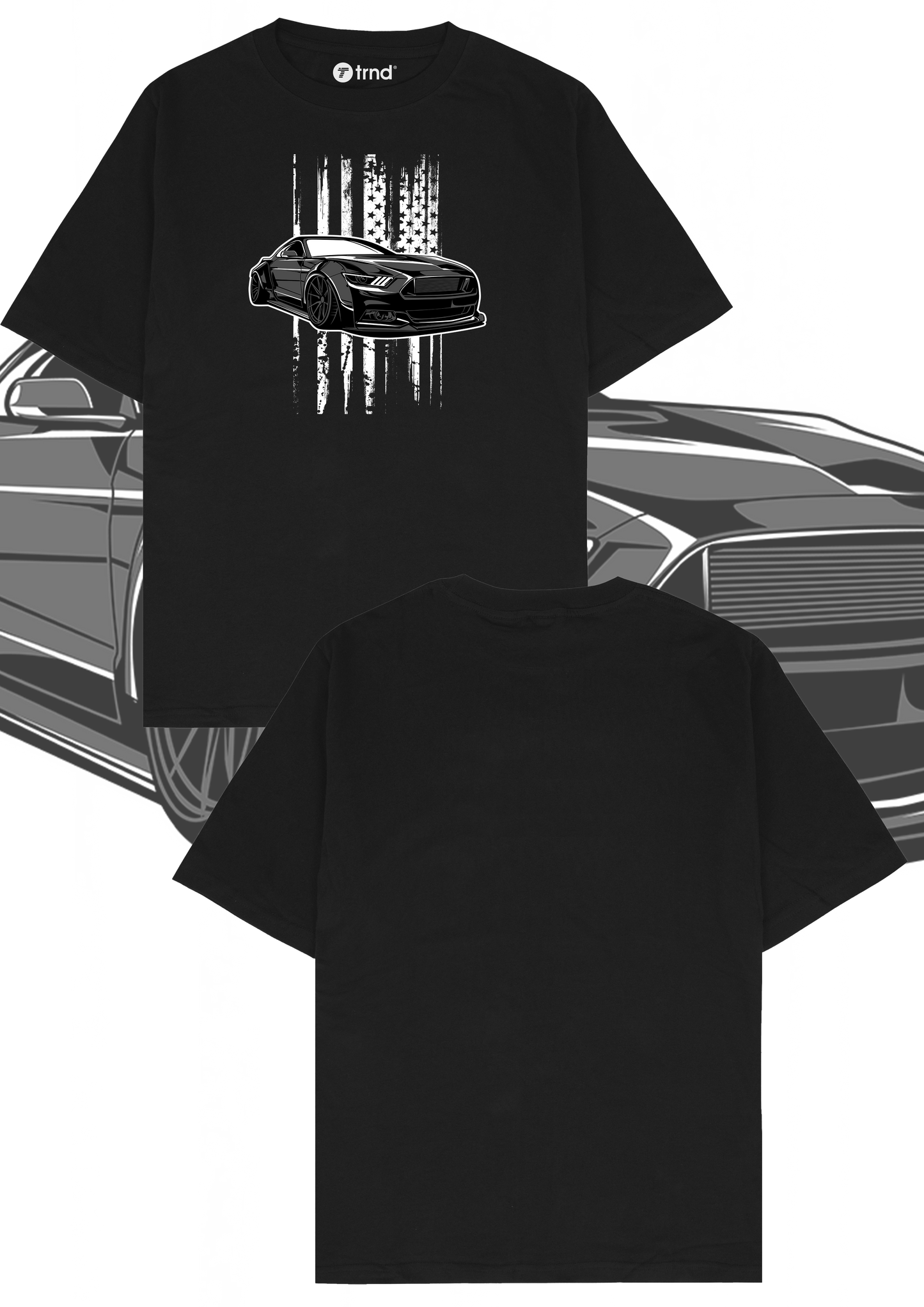 Mustang Graphic T-Shirt - Trend Streetwear Car Tee