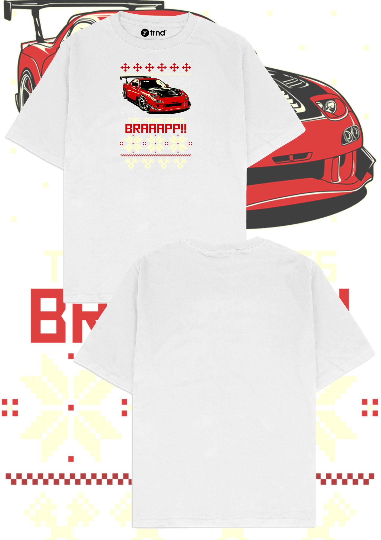 Mazda RX-7 Braaaappp T-Shirt - Trend Streetwear Car Graphic Tee