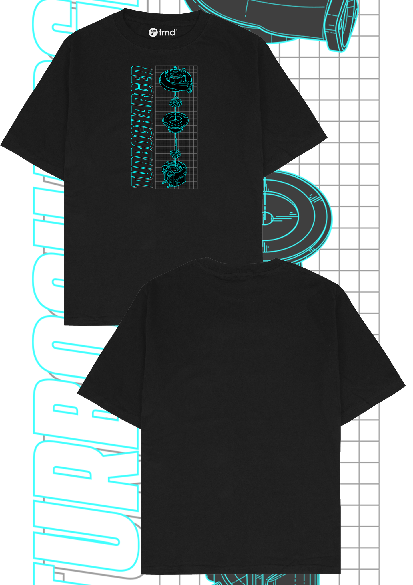 Turbocharger T-Shirt - Trend Streetwear Car Graphic Tee