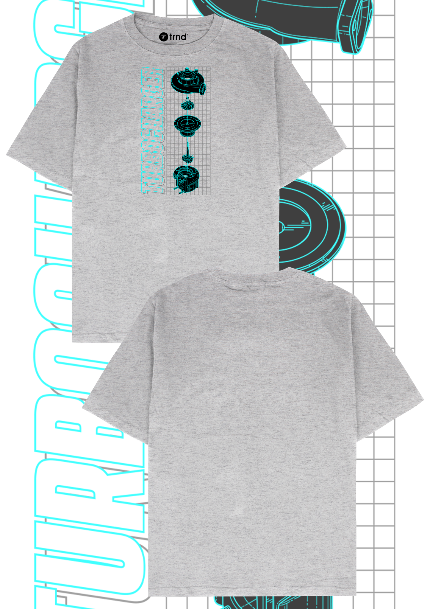 Turbocharger T-Shirt - Trend Streetwear Car Graphic Tee