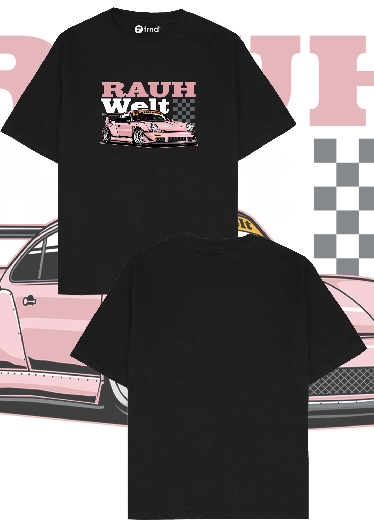 Porsche Rauh-Welt T-Shirt - Trend Streetwear Car Graphic Tee