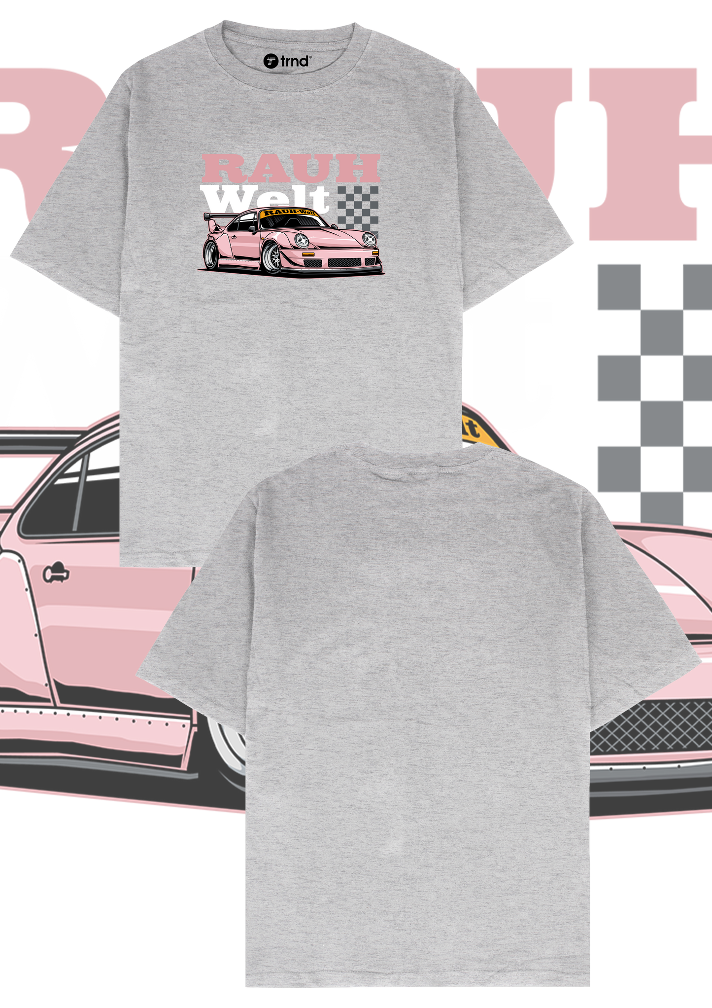 Porsche Rauh-Welt T-Shirt - Trend Streetwear Car Graphic Tee