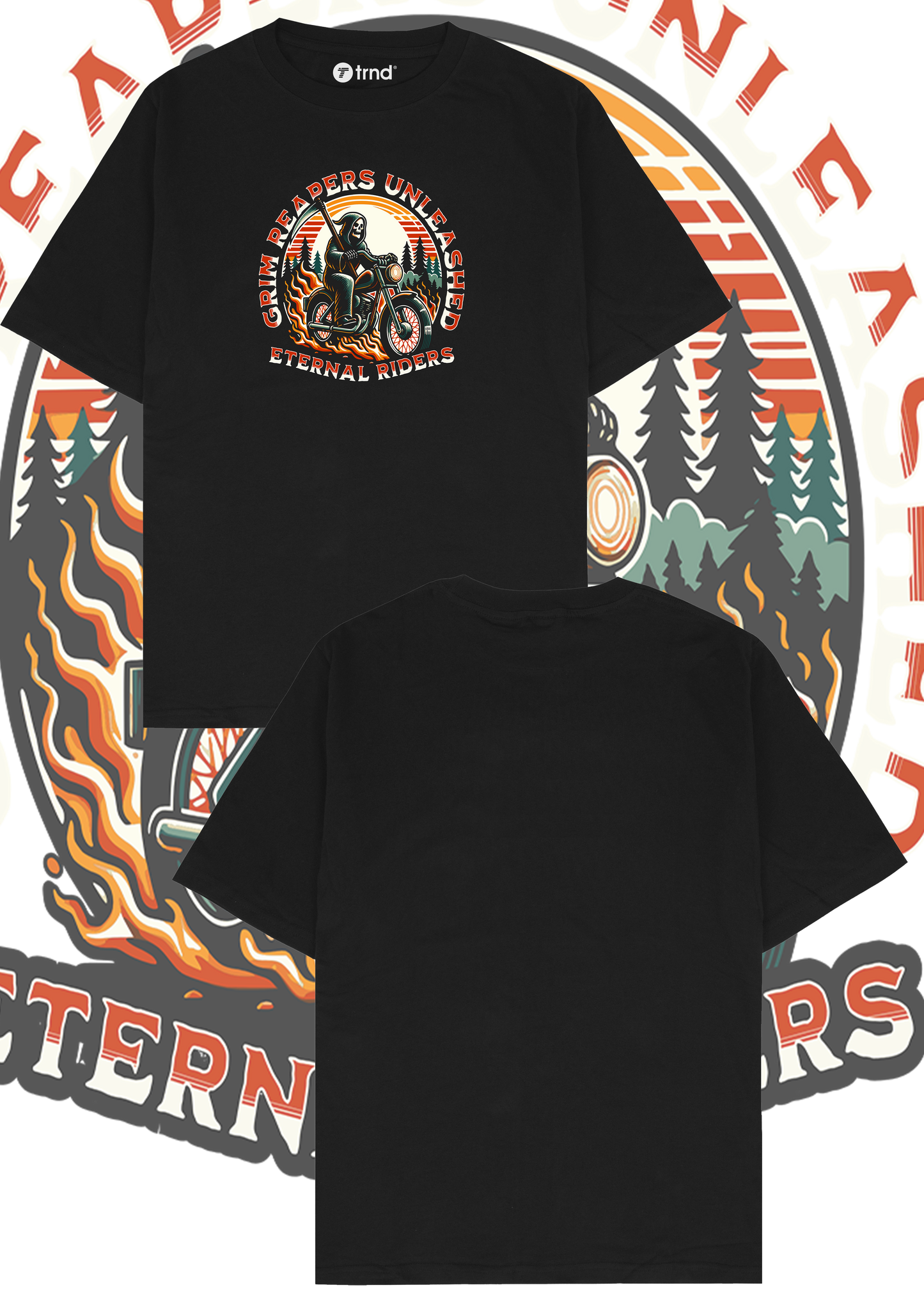 Grim Reapers Unleashed T-Shirt - Eternal Riders | TRND
