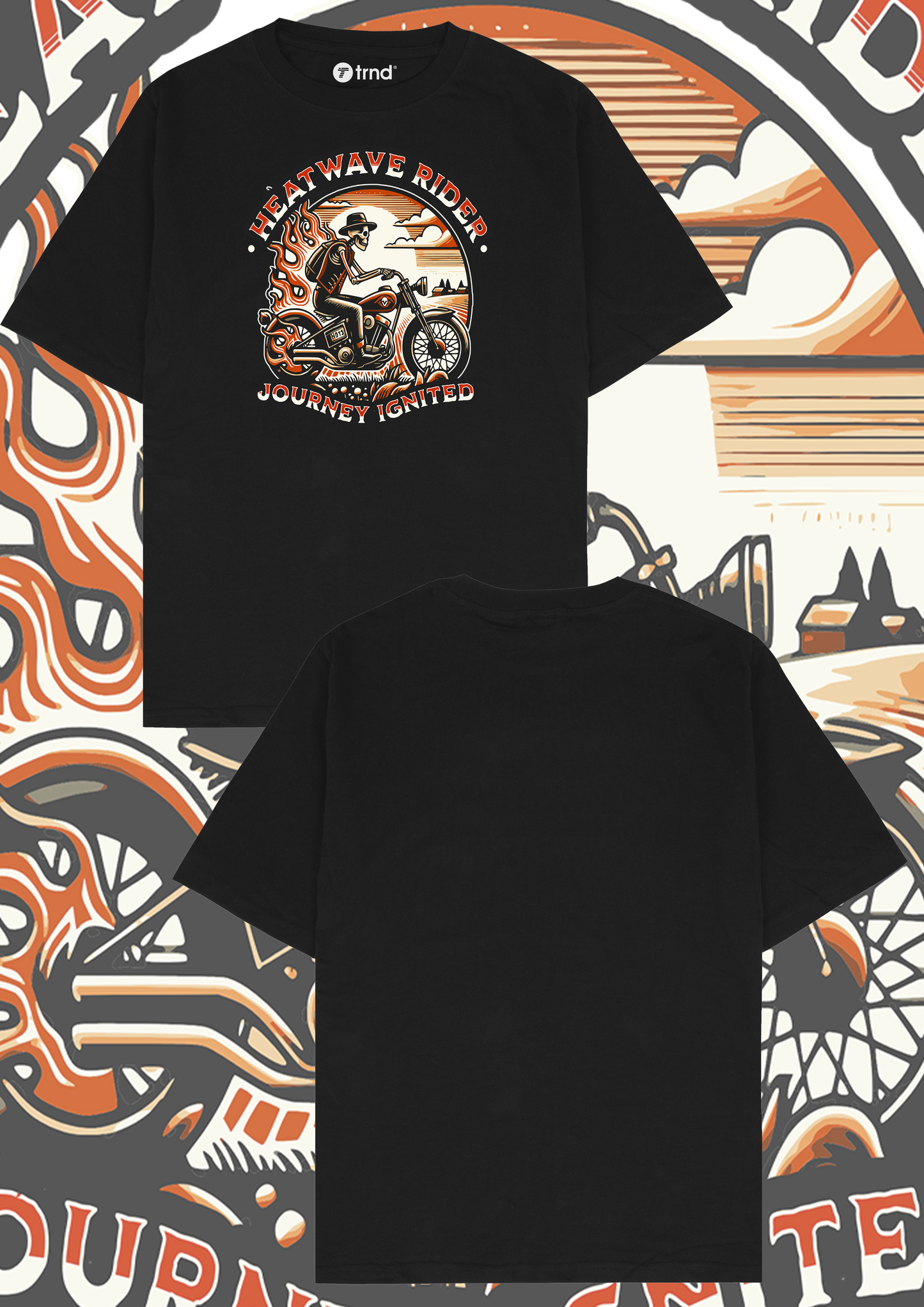 Heatwave Rider T-Shirt - Journey Ignited | TRND