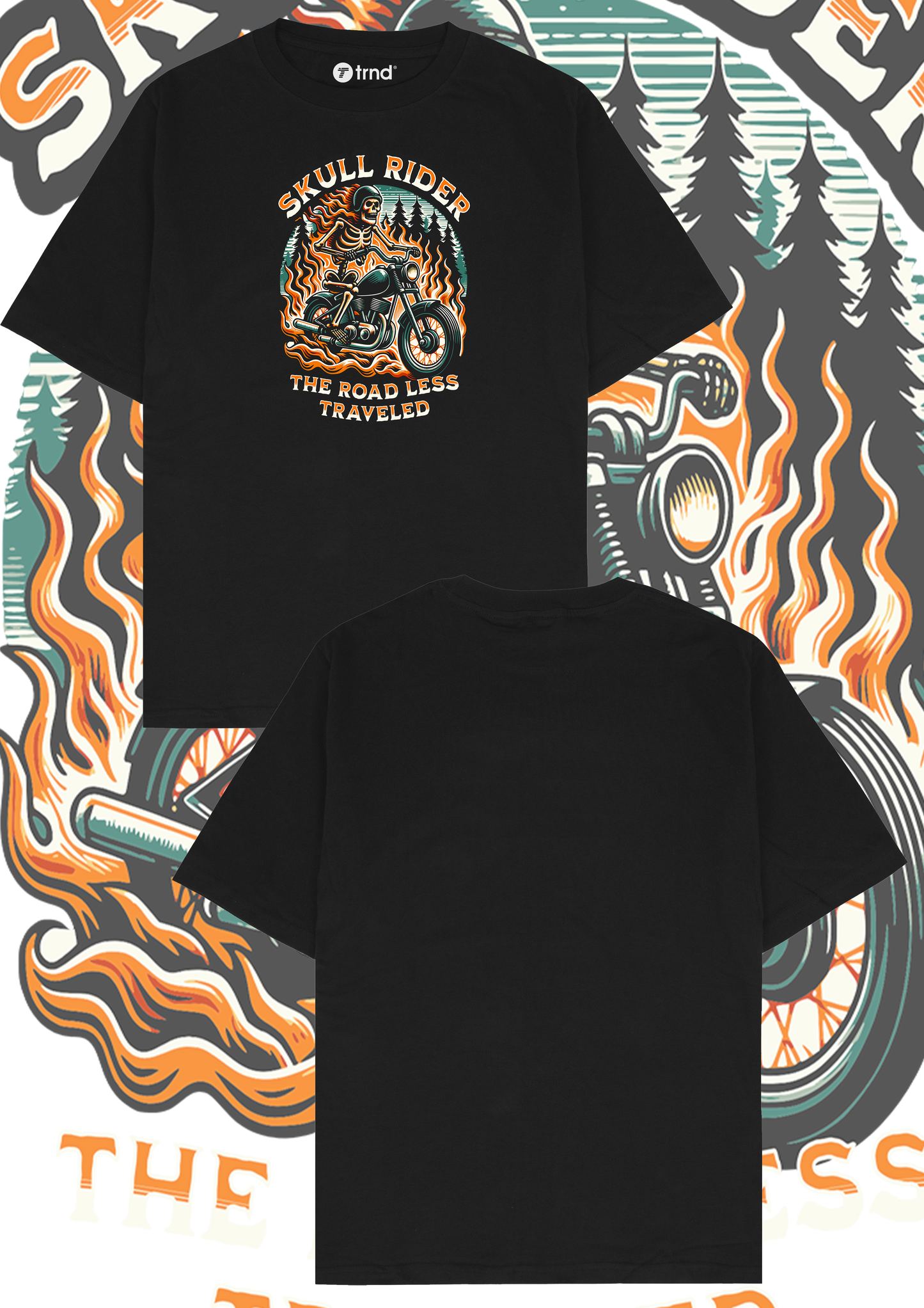 Skull Rider T-Shirt - The Road Less Traveled | TRND
