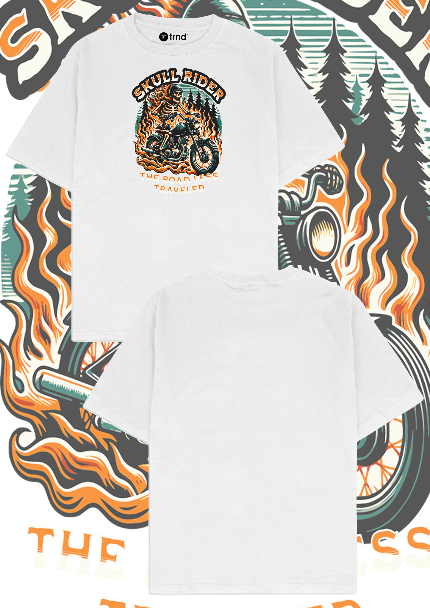 Skull Rider T-Shirt - The Road Less Traveled | TRND