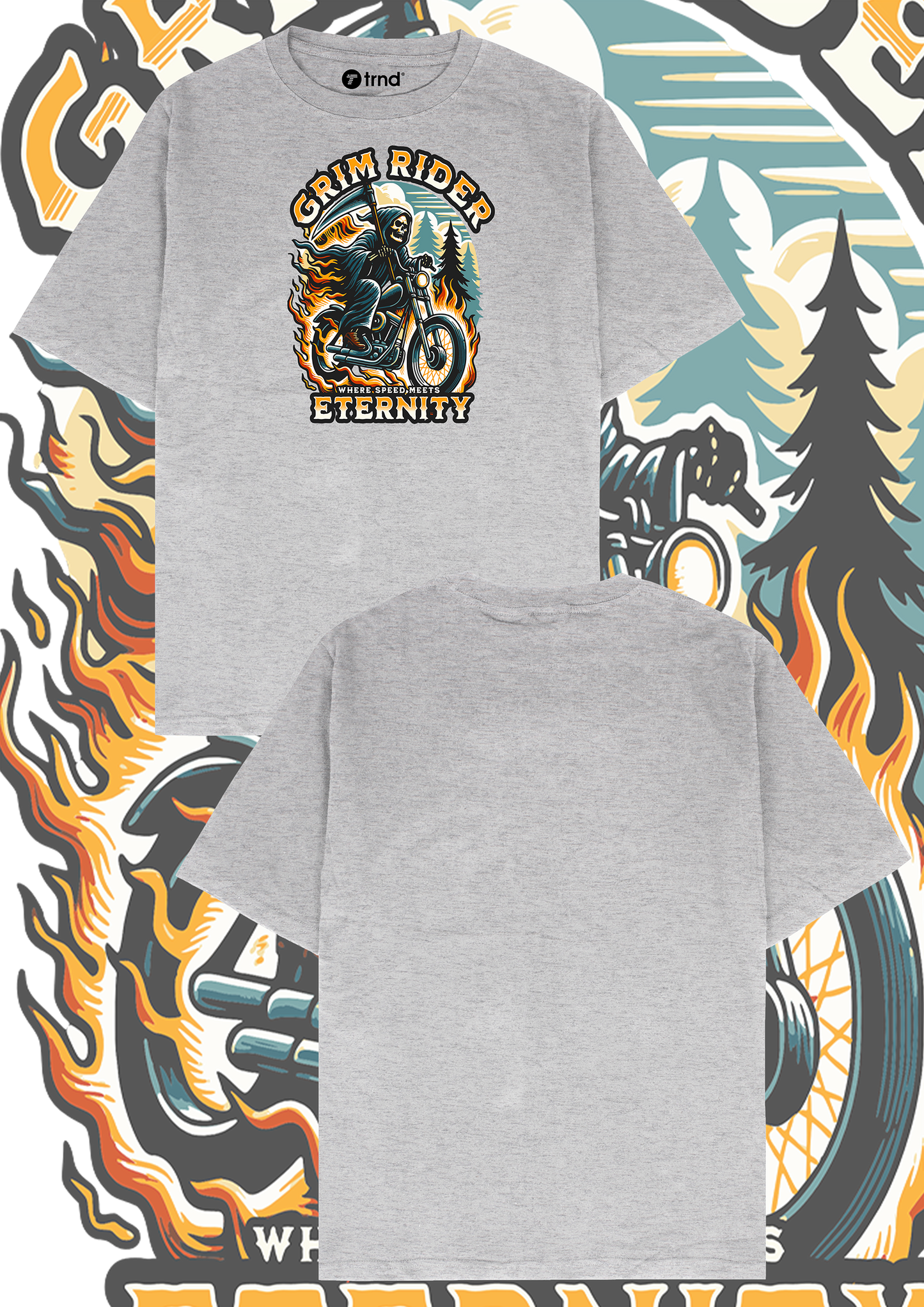 Grim Rider T-Shirt - Where Speed Meets Eternity | TRND