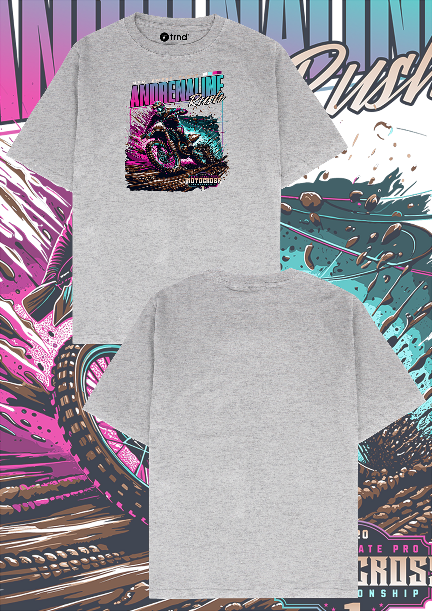 Adrenaline Rush T-Shirt - Motocross Pro #1 | TRND