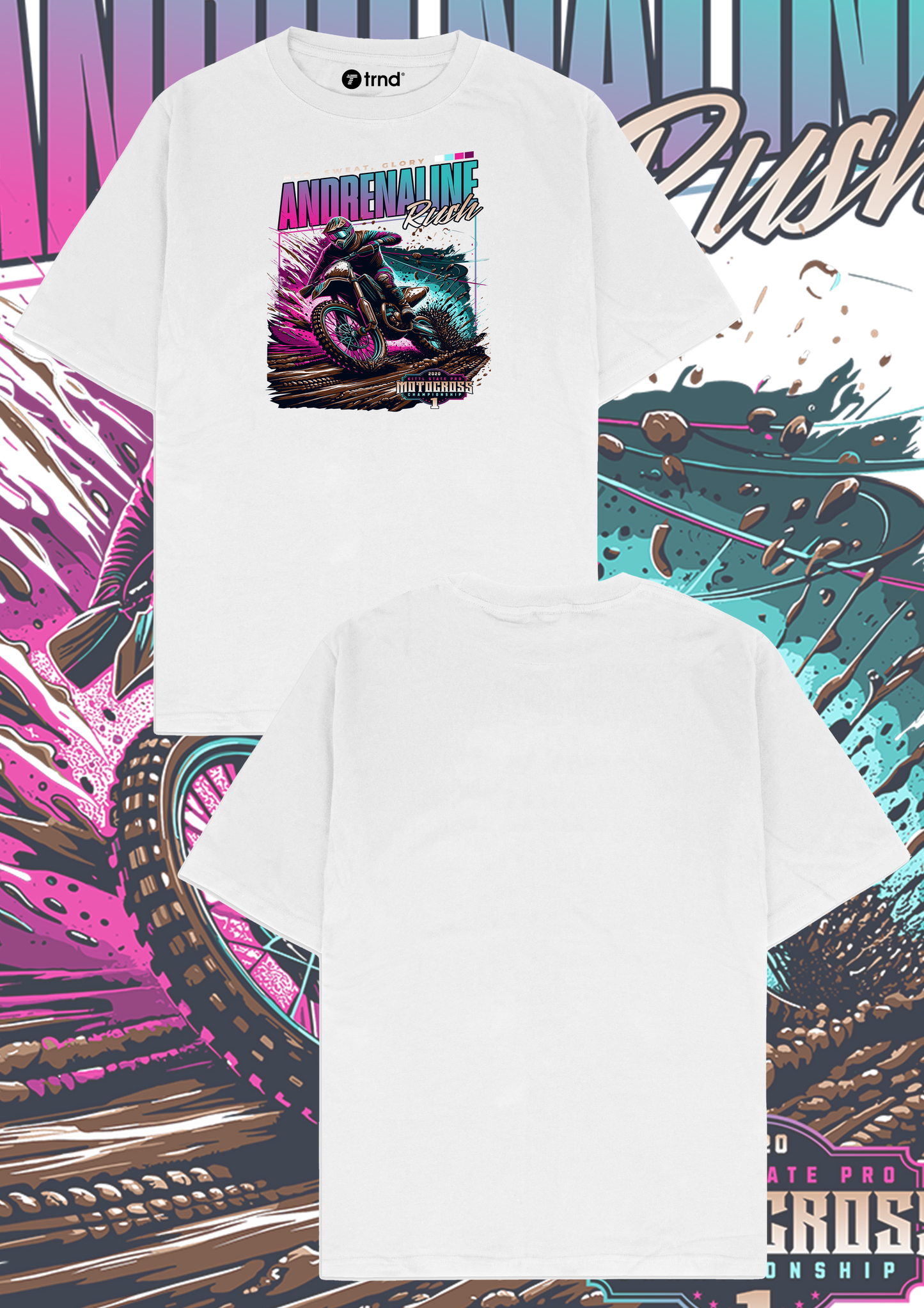 Adrenaline Rush T-Shirt - Motocross Pro #1 | TRND