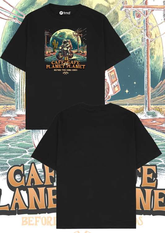 Cafe & Planet T-Shirt - Before the Sun Sets | TRND