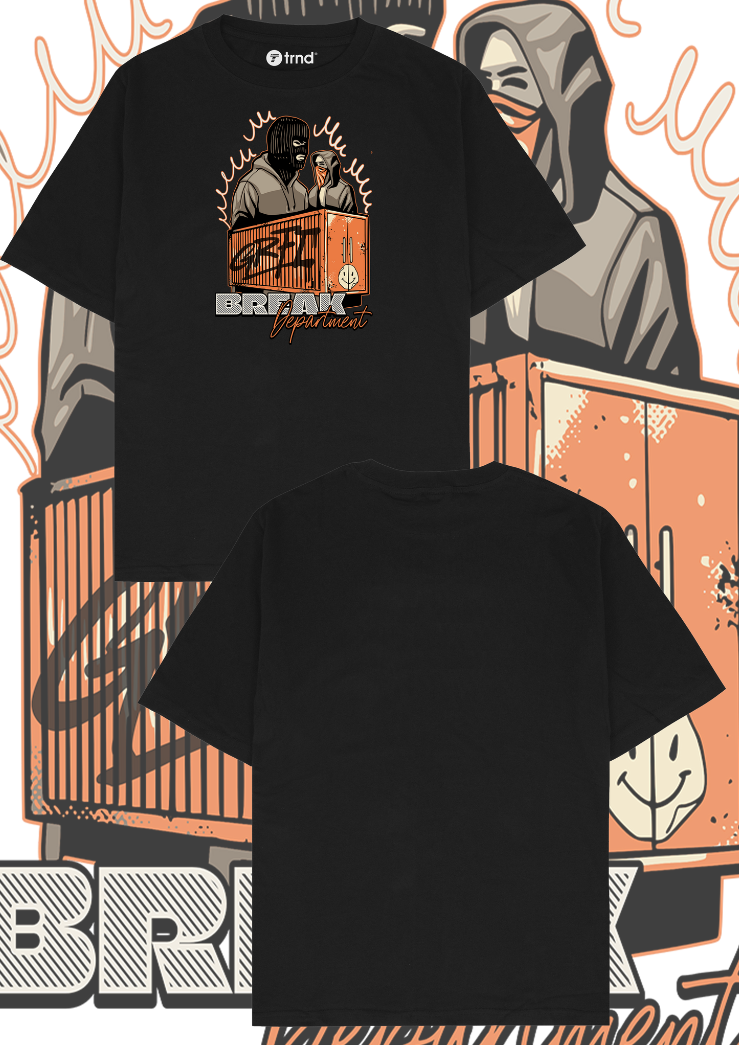 Break Department T-Shirt - Trend Streetwear Graffiti Graphic Tee