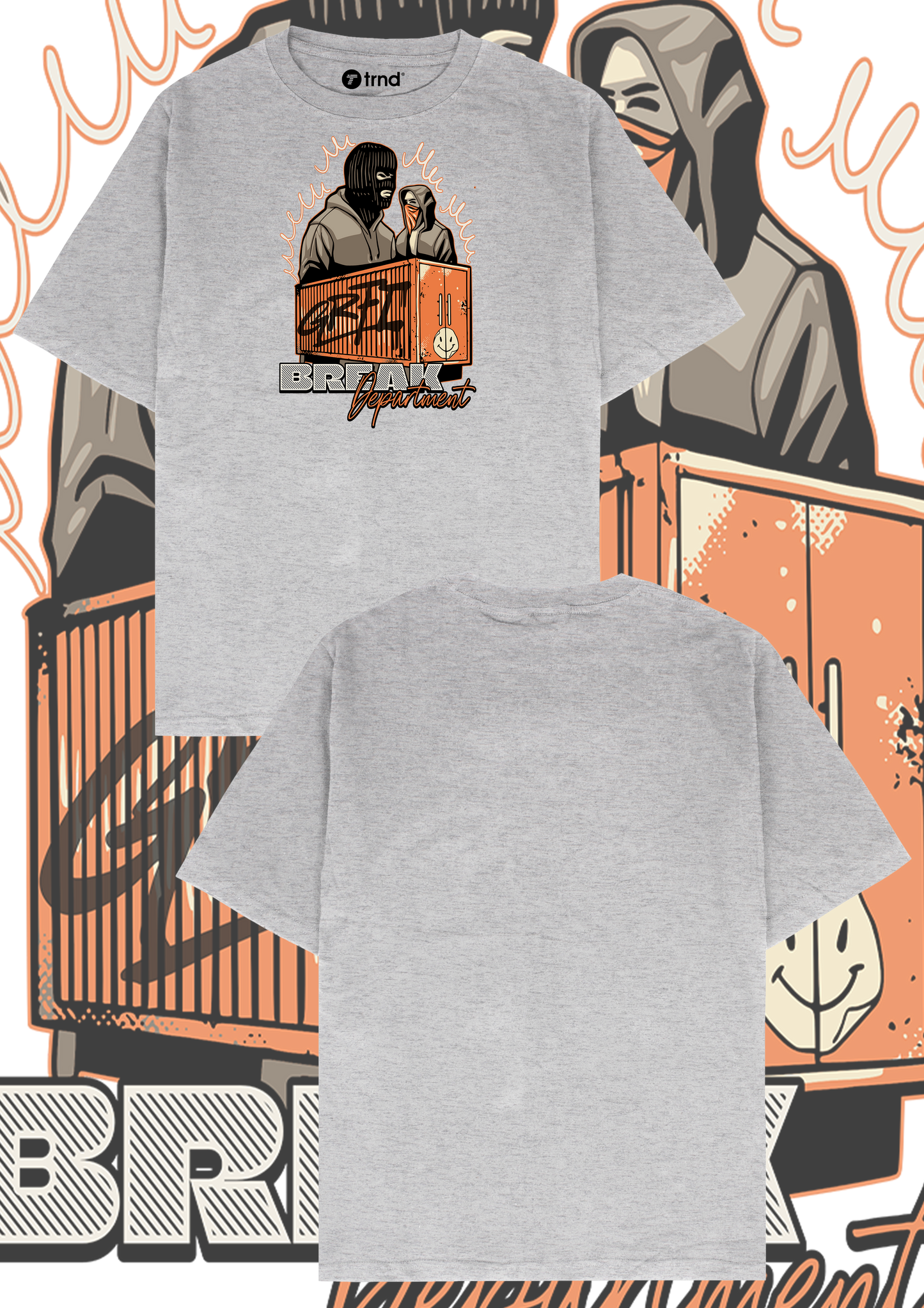 Break Department T-Shirt - Trend Streetwear Graffiti Graphic Tee