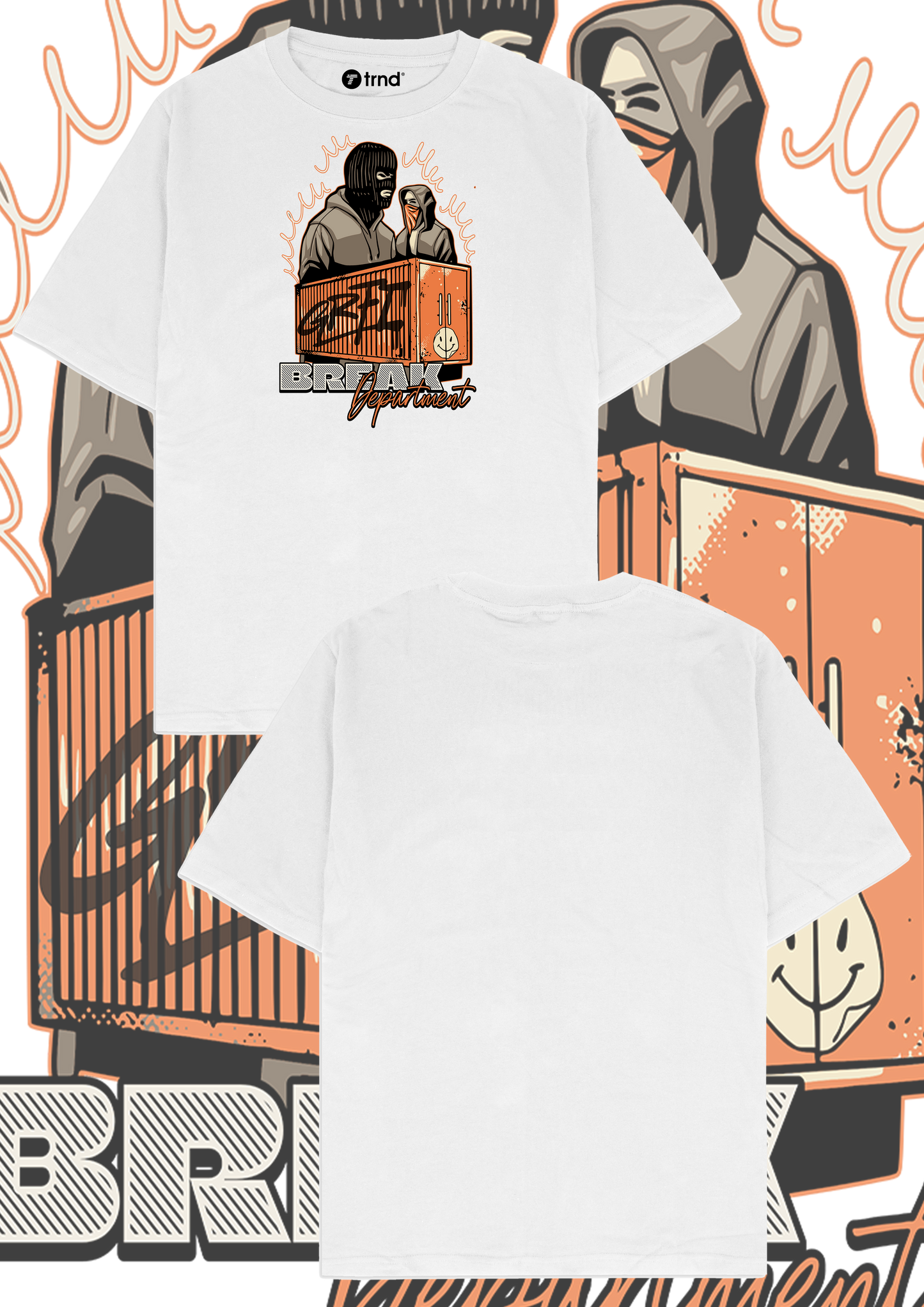 Break Department T-Shirt - Trend Streetwear Graffiti Graphic Tee