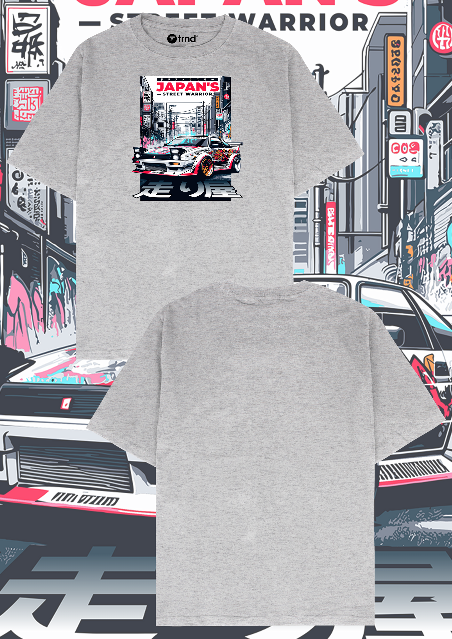 Toyota AE86 Japan's Street Warriors T-Shirt - Trend Streetwear Car Graphic Tee
