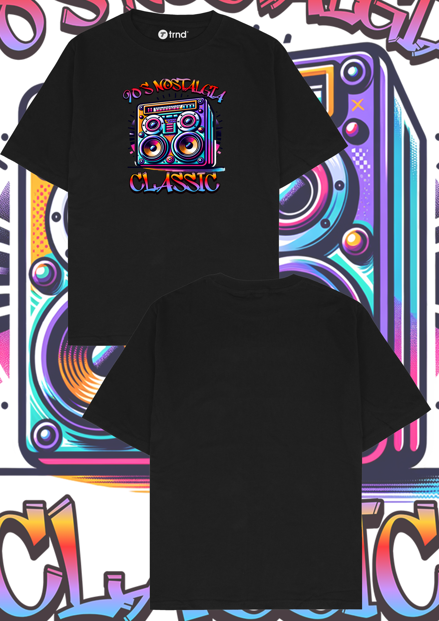 90's Nostalgia Classic T-Shirt - Trend Streetwear Retro Graphic Tee