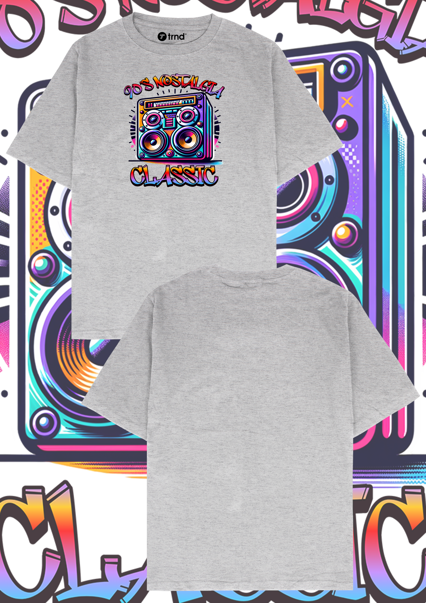 90's Nostalgia Classic T-Shirt - Trend Streetwear Retro Graphic Tee