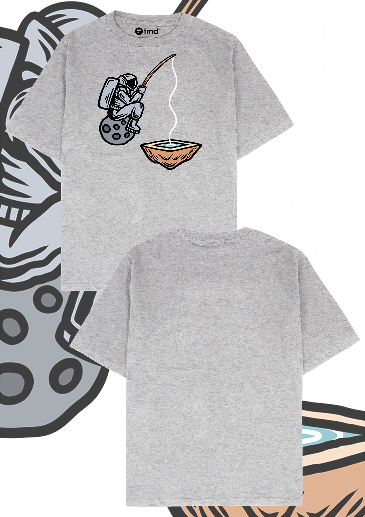 Lunar Fisherman T-Shirt - Cosmic Catch | TRND