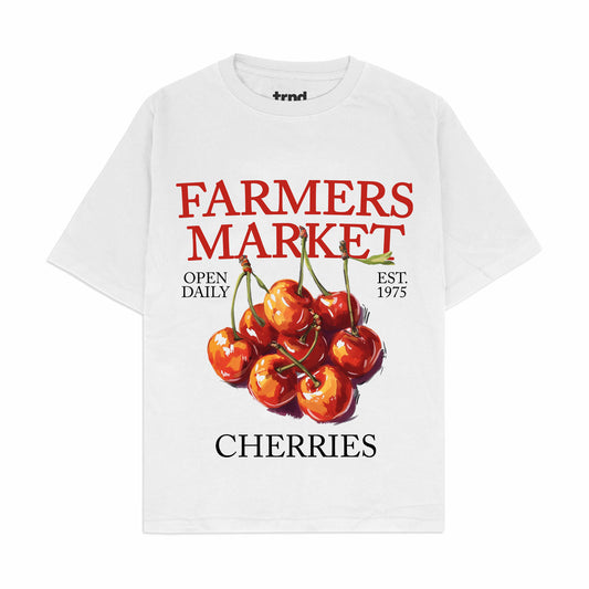 Farmers Market Fresh Cherries Graphic T-Shirt