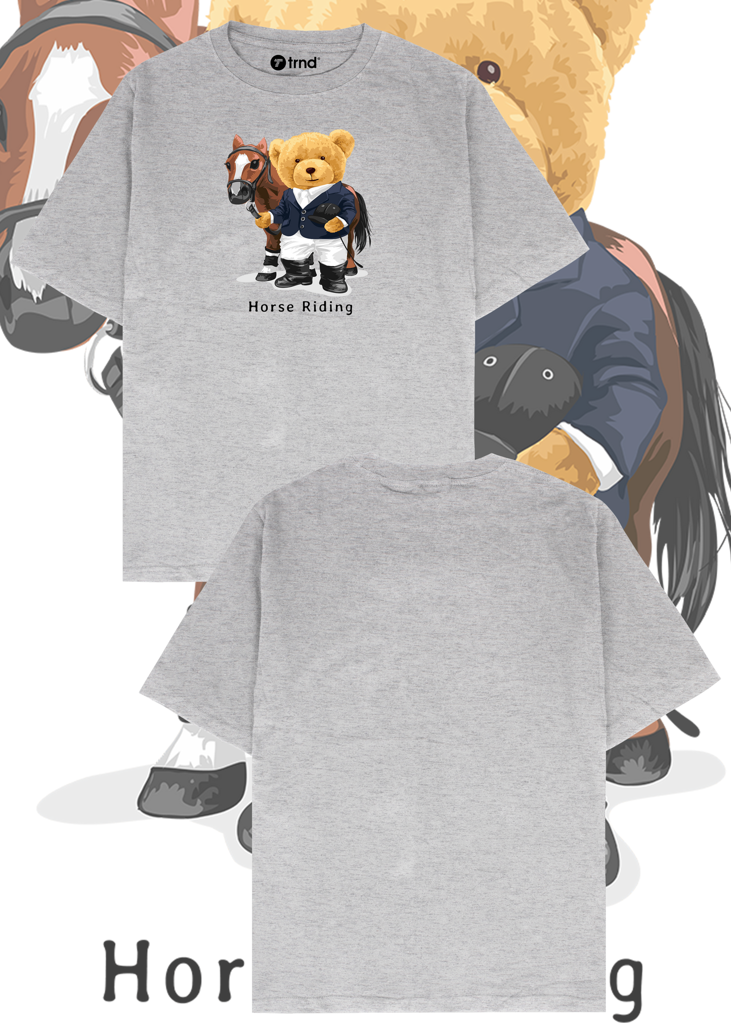 Horse Riding Urban Teddy Bear By TRND