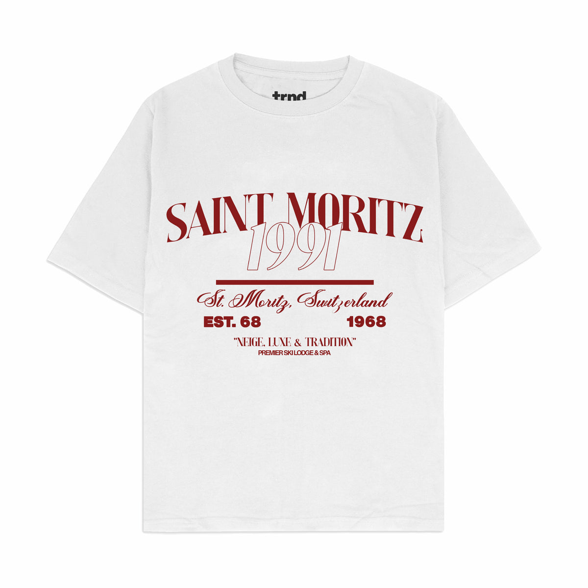 Saint Moritz 1991 Alpine Resort Graphic T-Shirt
