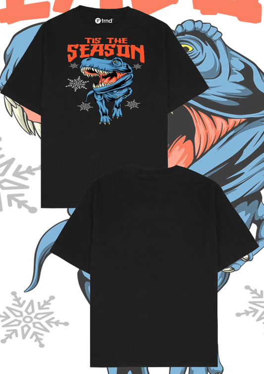 Dino Holiday T-Shirt - "Tis the Season" Rex | TRND