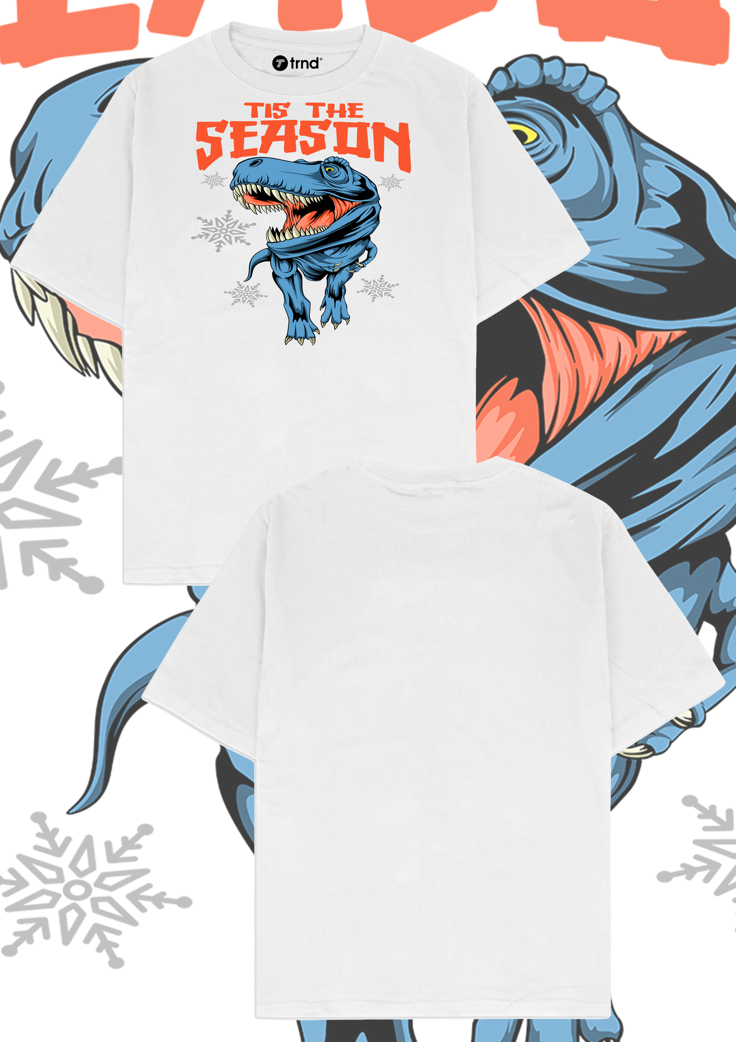 Dino Holiday T-Shirt - "Tis the Season" Rex | TRND