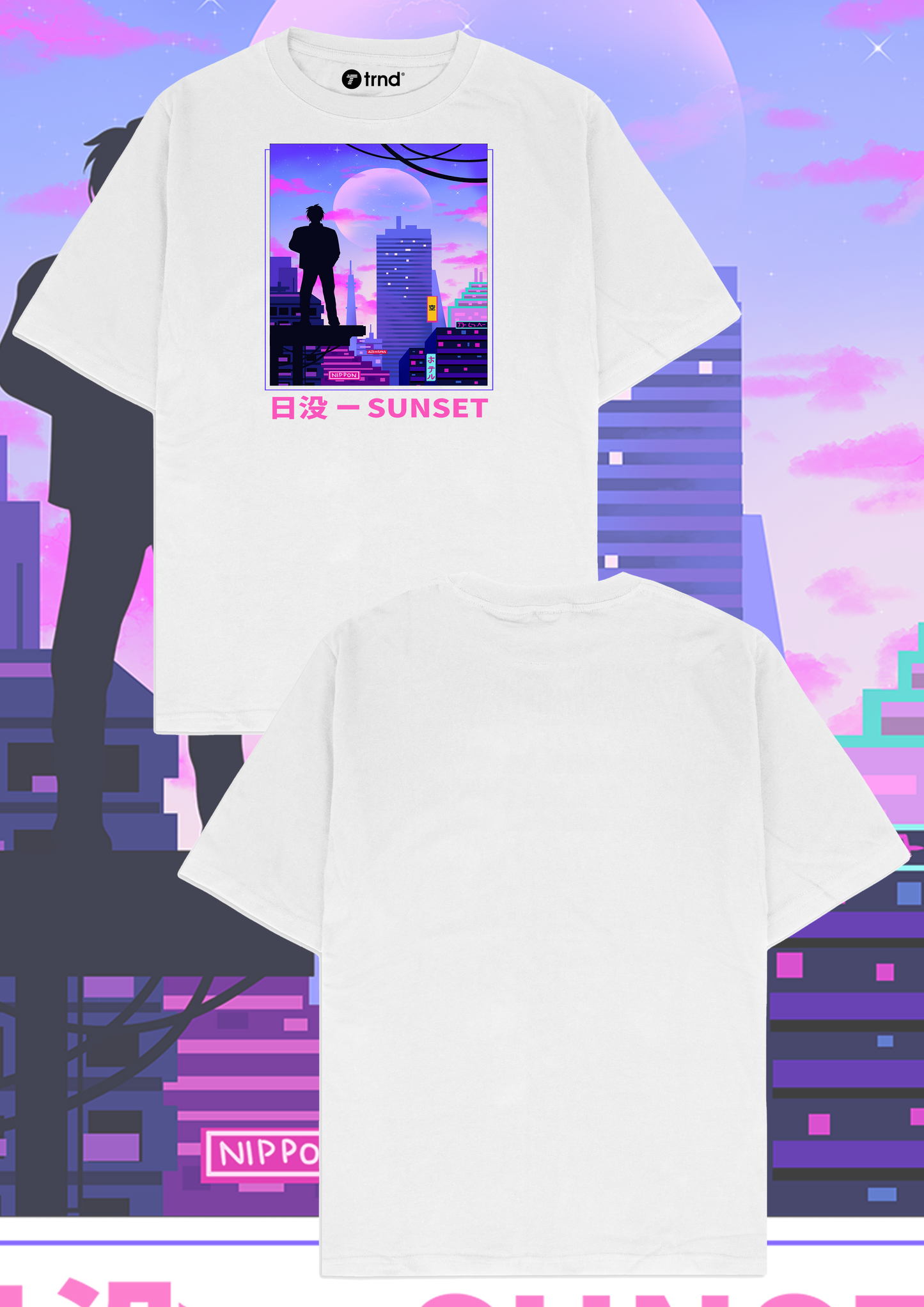 Nippo Sunset T-Shirt - Urban Anime Vibes | TRND