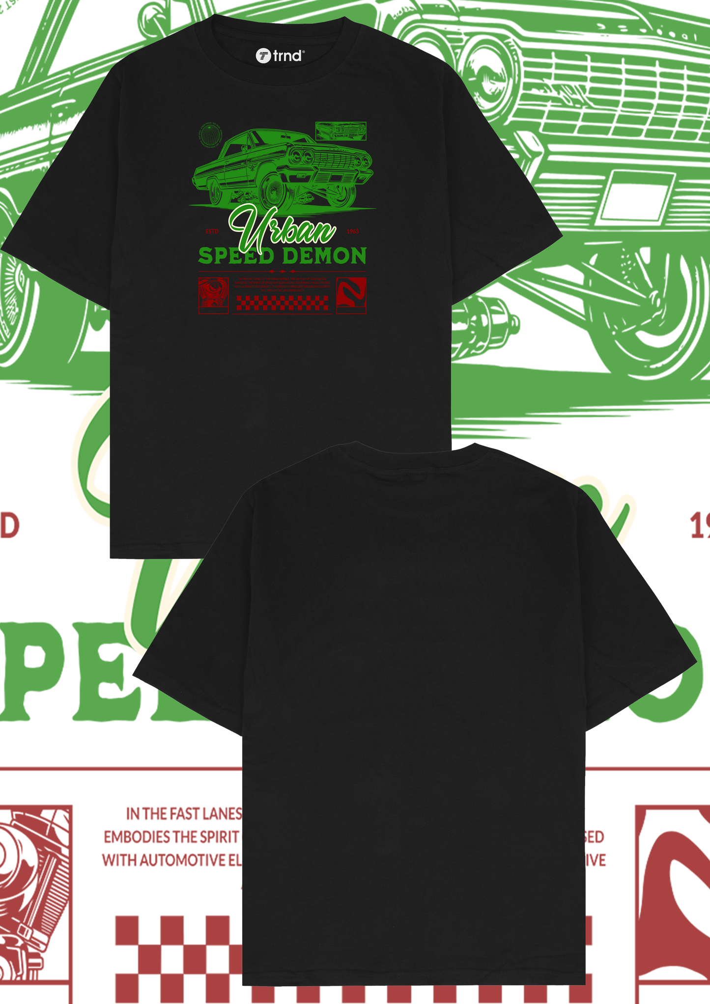 Chevrolet Impala Urban Speed Demon T-Shirt - Trend Streetwear Car Graphic Tee