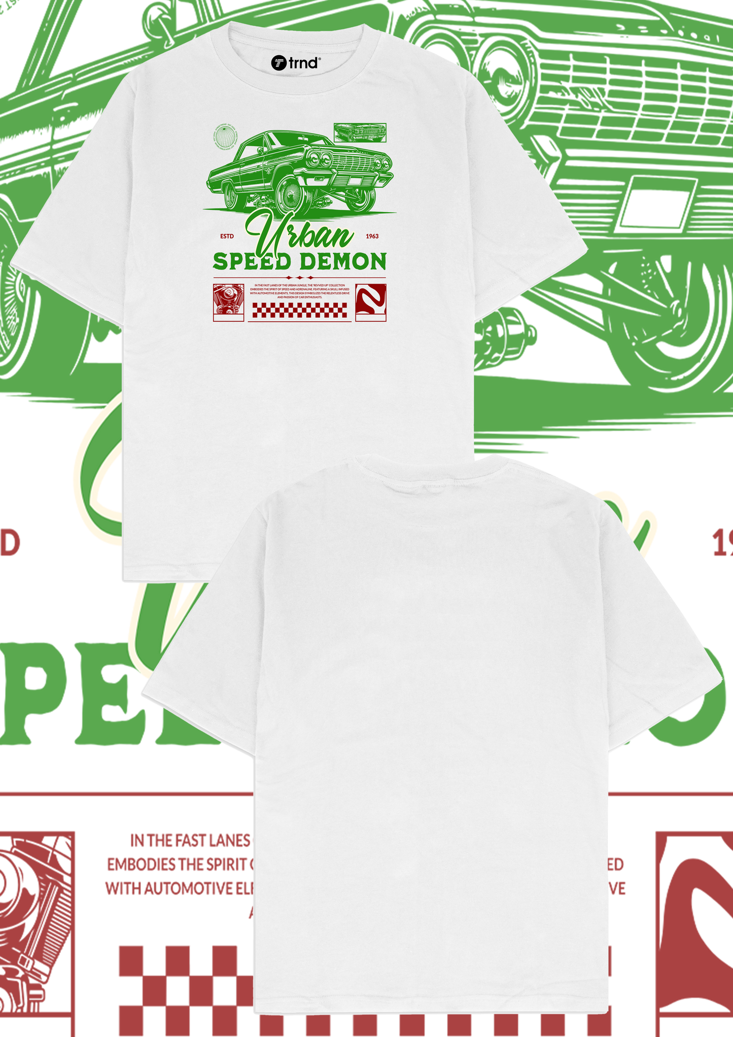 Chevrolet Impala Urban Speed Demon T-Shirt - Trend Streetwear Car Graphic Tee